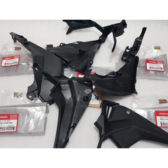 Diskon Paket 5 Parts Cbr150R Led Facelift Cowl Depan Kanan Kiri Cover Body Sambungan Fairing Visor D