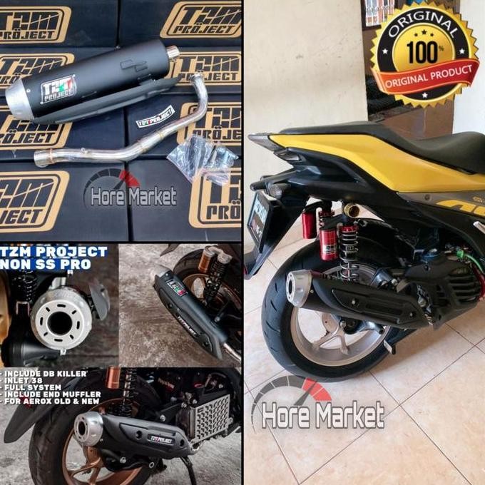 KNALPOT TZM PROJECT AEROX 155 OLD 2017 2018 2019 2020 VVA KNALPOT RACING LEXI 125