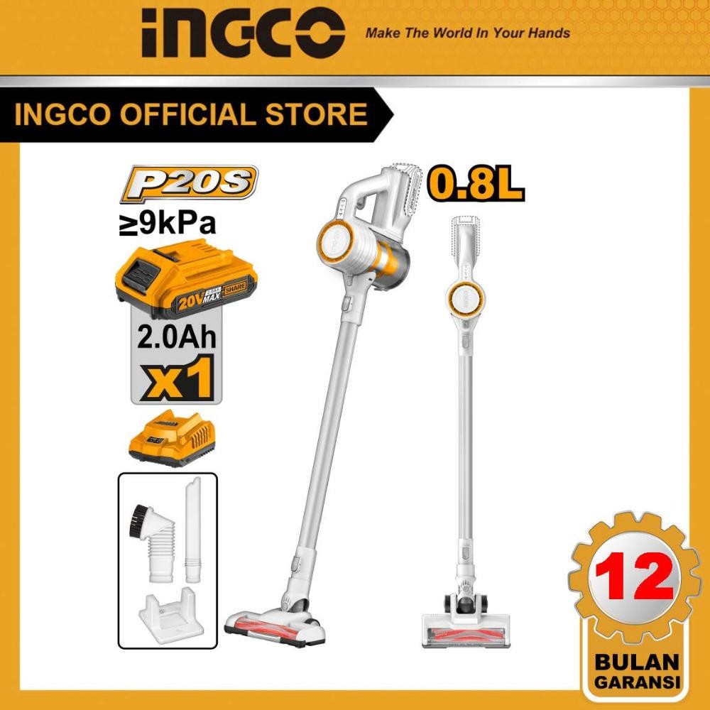 (INGCO) - VACUM CLEANER CORDLESS SEDOT HISAP DEBU 20V 2AH INGCO - CVLI2006