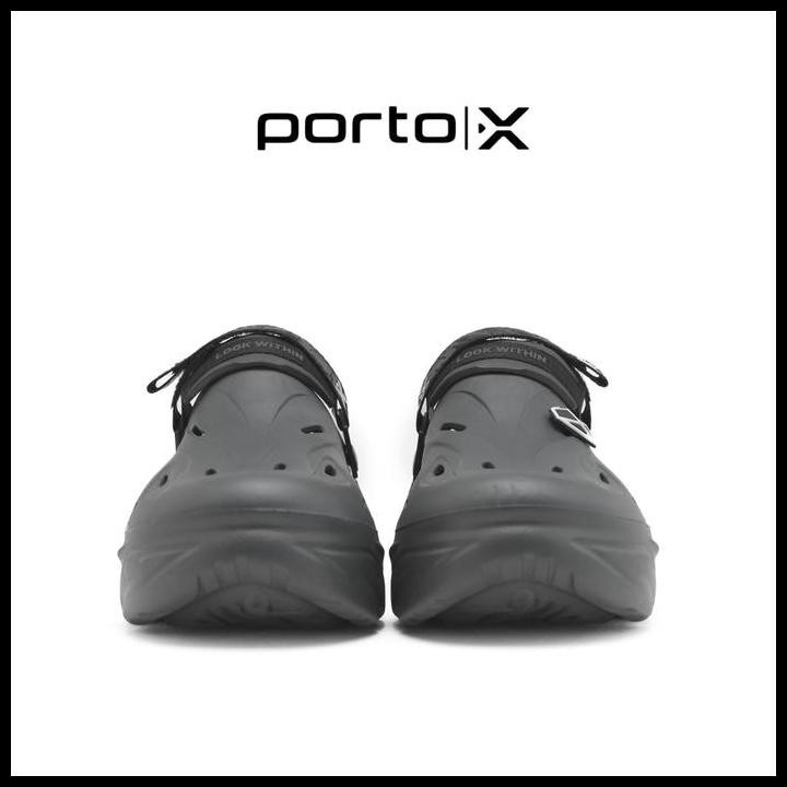 Porto X Sandals - Gio Corv Clogs (Cool Grey) Ft Soboyow Original Best Seller