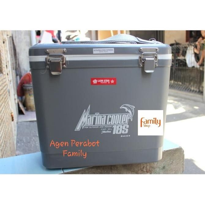 TERLARIS - Marina 18s Cooler box 16Liter Lion Star Tempat Daging Ikan Piknik