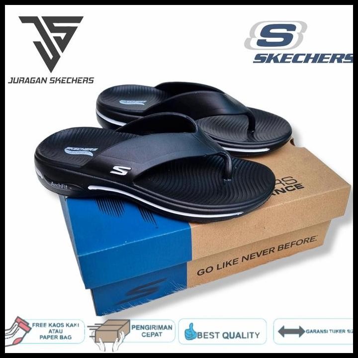 Sandal Skechers Arch Fit/Sandal Jepit Pria/ Sabdal Skechers Pria Original Best Seller
