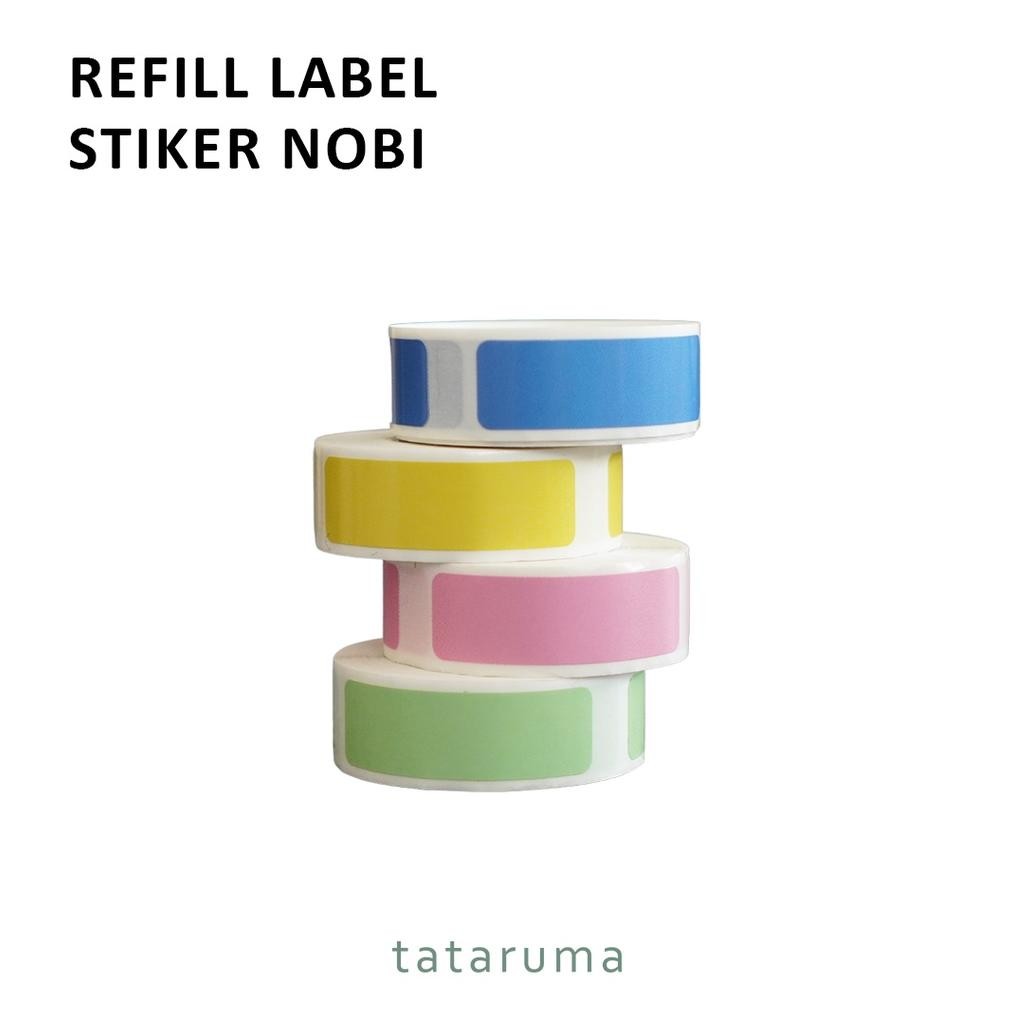 

TATARUMA Label NOBI - Refill Label Sticker Thermal Printer NOBI Size 4x1,2cm MURAH