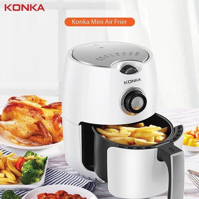 Konka Air Fryer Terbaik Penggorengan Elektronik Tanpa Minyak Alat Menggoreng Listrik Low Watt 2.2L