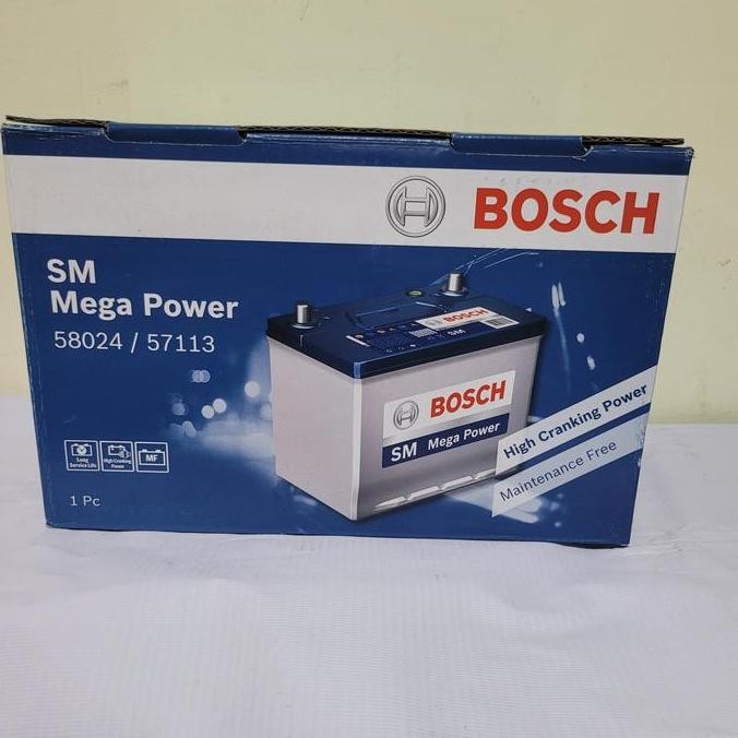 . Aki Mobil Toyota Fortuner VRZ Diesel 58024 Bosch Aki Kering Original