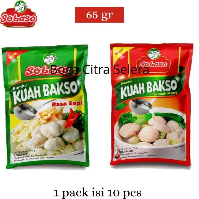 

Sobaso Bumbu Kuah Bakso 65Gr 1 Pa