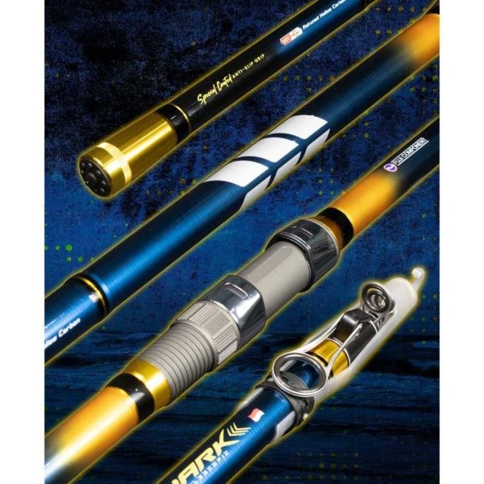 

Terlaris Joran Telescopic Pasiran Daido Blue Shark Power Carbon Marit Fuji Uk 300-450 Max Drag 15-20Kg