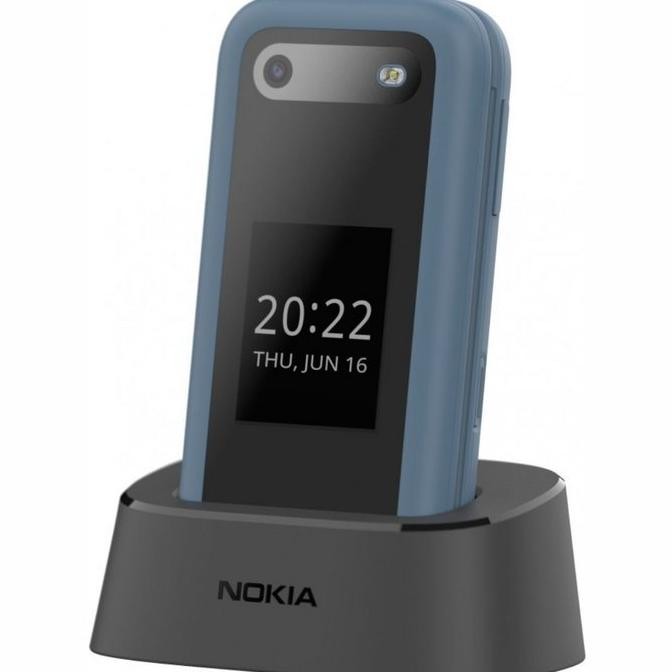 bas-12 dgf-4 HP Nokia 2660 Ponsel Flip 2G Dual SIM Ponsel Fitur Suara Besar Hemat Berkualitas
