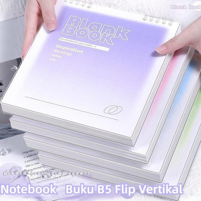 

Notebook Buku Binder B5/Notebook Warna Gradasi Buku B5 Flip Vertikal/Tulis Sekolah Buku Notebook Aesthetic