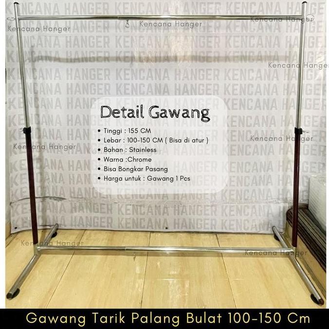 TERBARU - Gawang Hanger Gantungan Baju Model Gawangan (150cm)