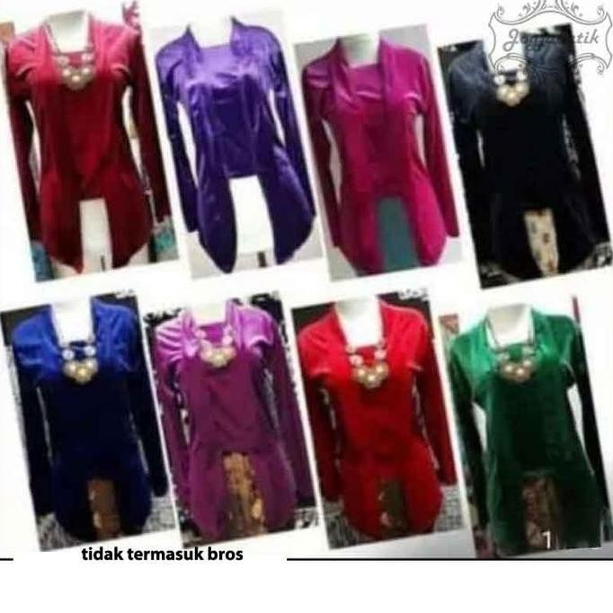 Promo / Terlaris Kebaya Kutubaru Kartini Bludru Panjang Terbaik