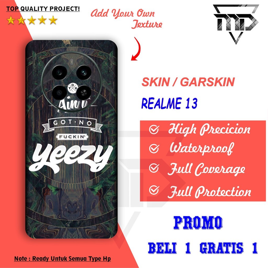 

Terlaris Presisi Realme 13 Pro Casing/Stiker Panel Vynil Bisa Custom Dan COD