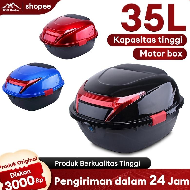 Box Motor 35l Belakang Motor Box Motor Tail Box Tailbag Kotak Sepeda Motor Kendaraan Listrik