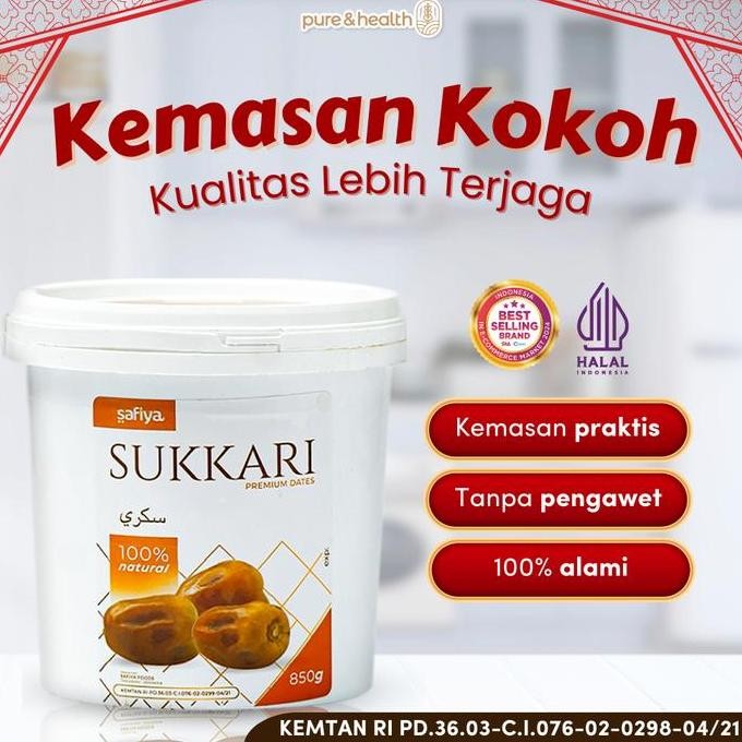 

READY Kurma Sukari Ember 850 gram - Pure Sukkari Dates Natural Super Food