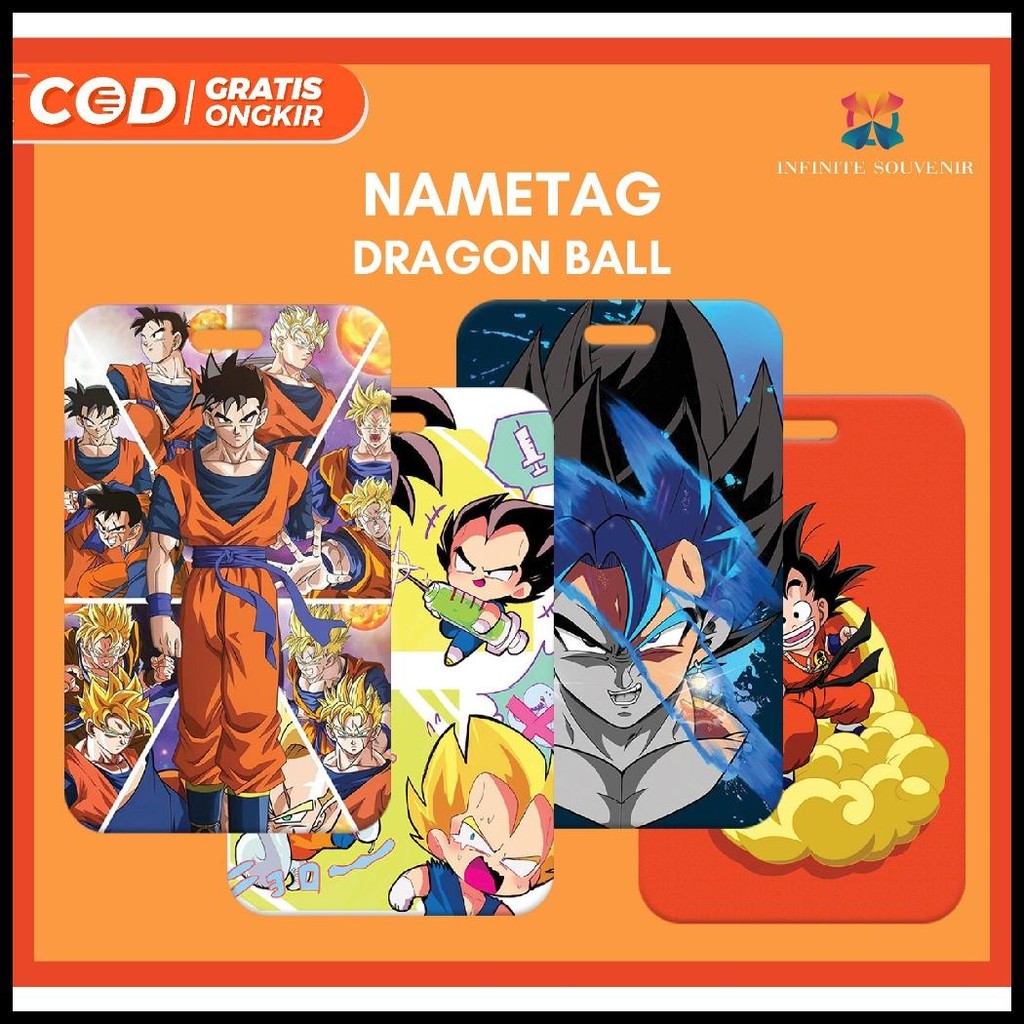 

(N009) NAMETAG DRAGON BALL TANPA TALI / CARD HOLDER ANIME / ID CARD GOKU / TEMPAT KARTU