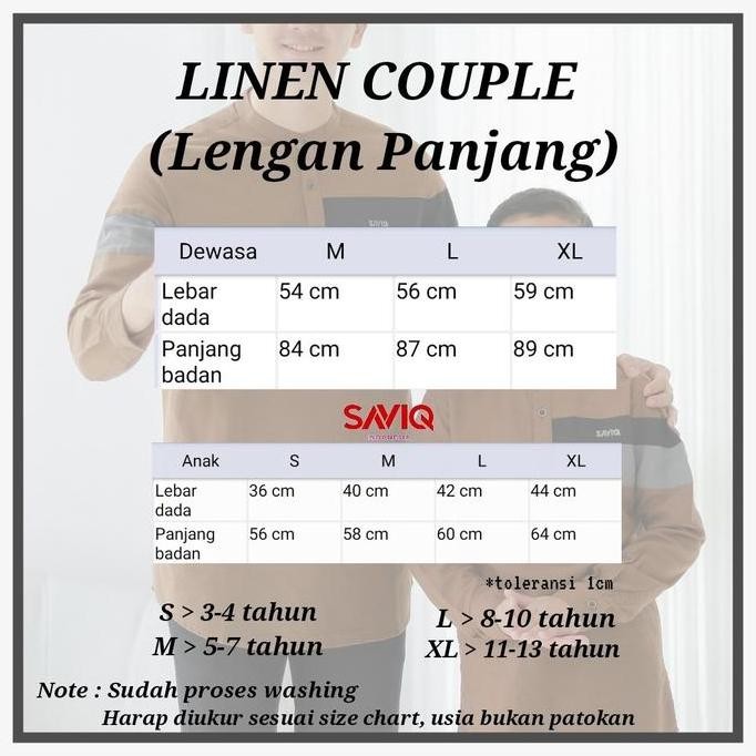 TERBARU - Baju Koko Pria Couple Ayah dan Anak Premium SAVIQ / Kurta Couple