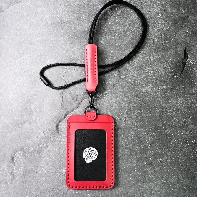 

BDS JAZZ - Italian Leather Lanyard ID card Holder Kualitas Original