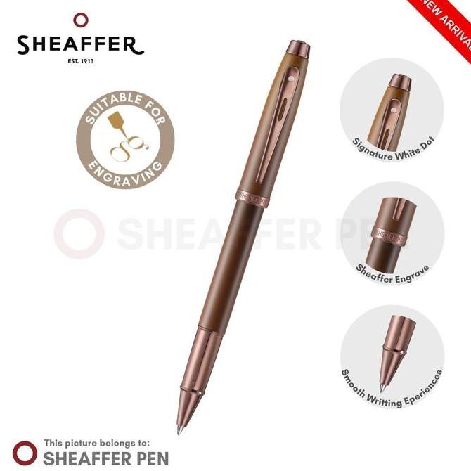 

Sheaffer 100 Coffee Edition Matt Brown with Regal Brown PVD Trims Rollerball Pen Kualitas Original