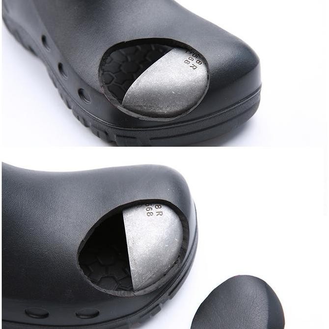Sepatu koki ujung besi Sepatu Kitchen Pria Chef Shoes Sepatu Chef Ujung Besi Sepatu Antislip sepatu 