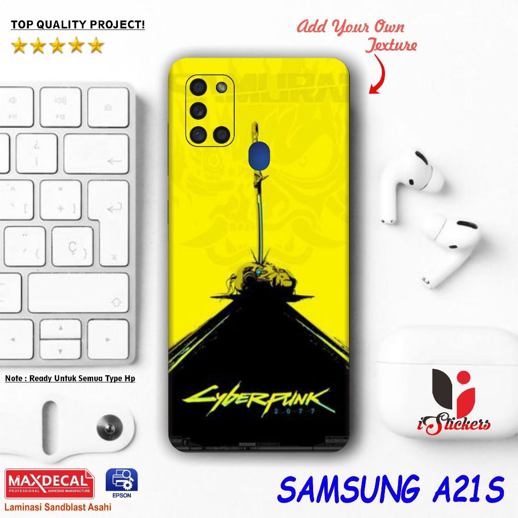 

Terlaris Presisi Samsung A21s 2 Casing/Stiker Panel Vynil Bisa Custom Dan COD