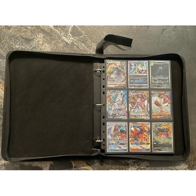 

HICE Ring Album Card Binder 9 Pocket Binder Kartu Pokemon Magic One Piece Flesh and Blood Kualitas Original