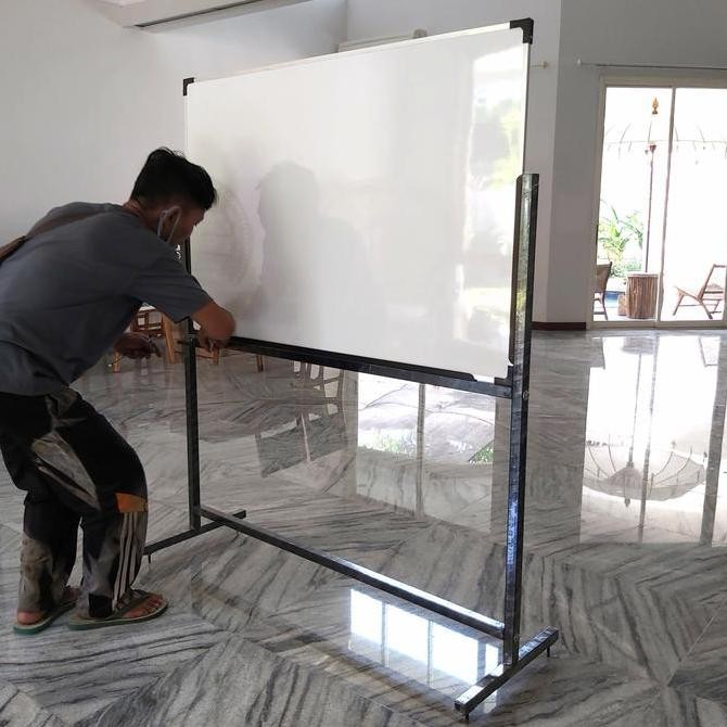 

whiteboard standing 100 x 120 nonmagnet Kualitas Original
