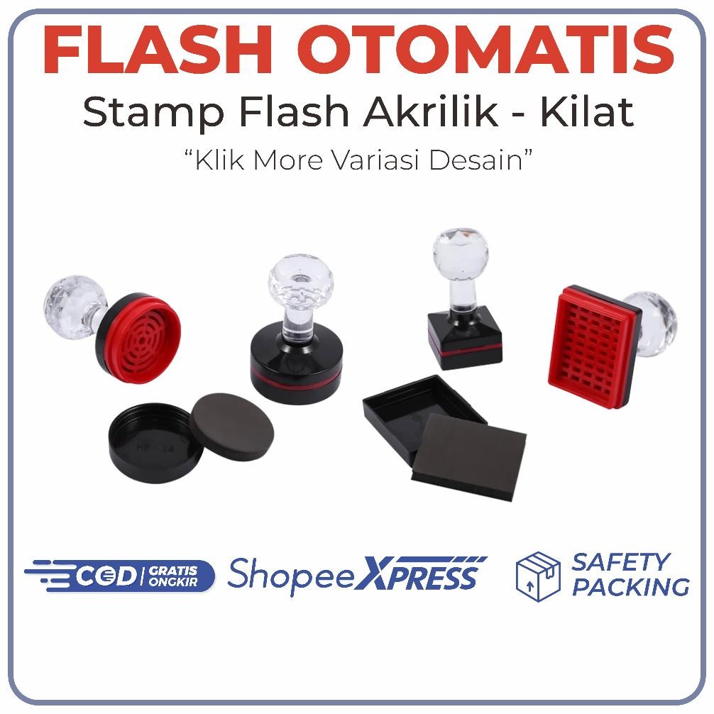 

NEW!!! CETAK STEMPEL OTOMATIS GAGANG KRISTAL MENGKILAP. FREE DESAIN CUSTOM
