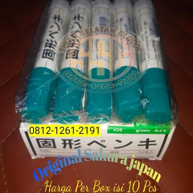 

SAKURA STEEL SOLID MARKER GREEN / HIJAU Kualitas Original