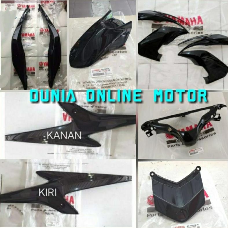 full set body halus aerox old lama hitam Original yamaha