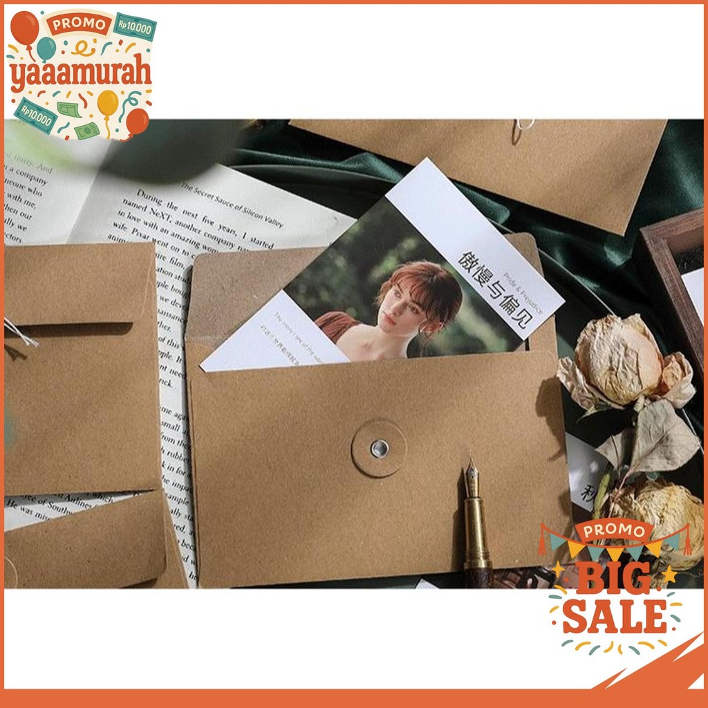 

RETRO TIE-STRAP THICK KRAFT ENVELOPE - AMPLOP COKLAT TEBAL BERTALI