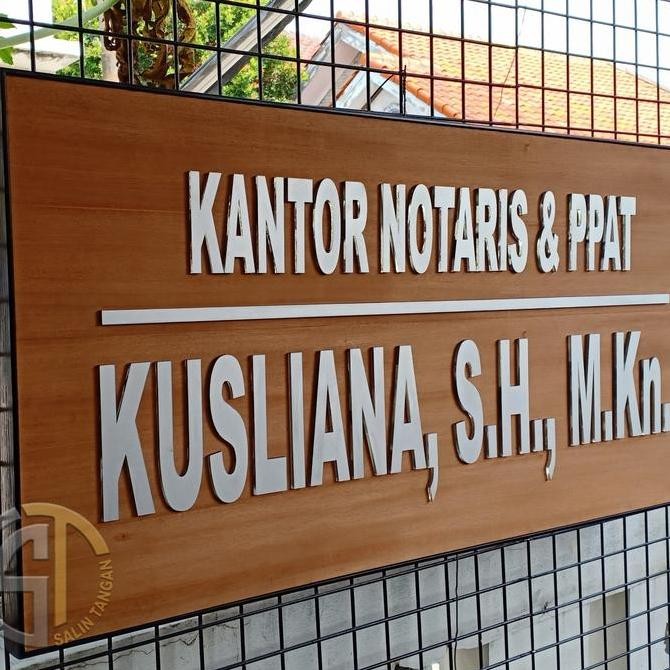 

papan nama custom plang logo perusahan huruf timbul lampu led Kualitas Original