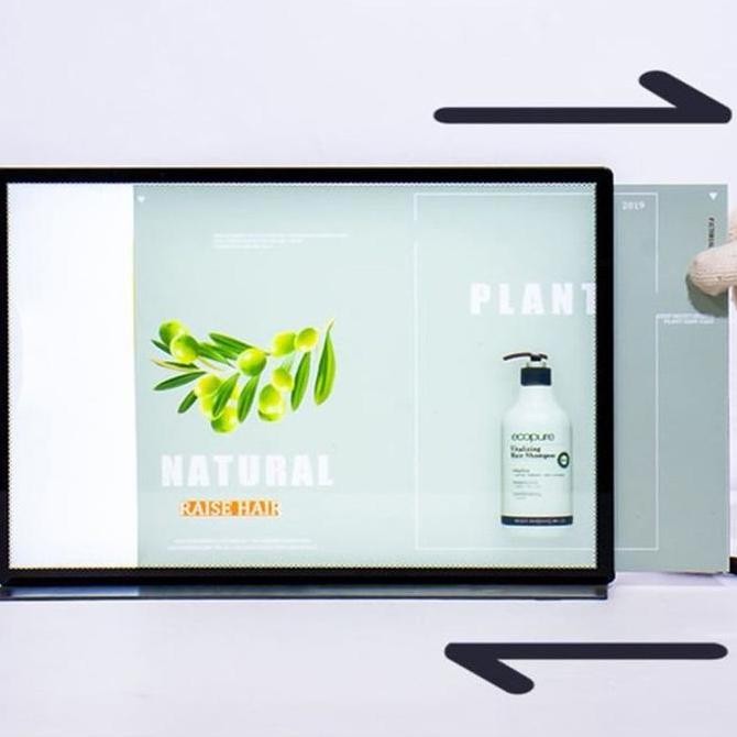 

A3 LED Menu Board LED Poster Display Light Box Menu Led Menu Display Kualitas Original