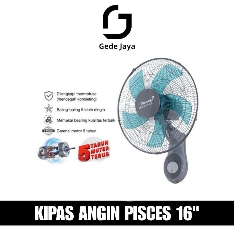 Kipas Bearing Dinding Pisces 16 Inch - Kipas angin dinding bearing