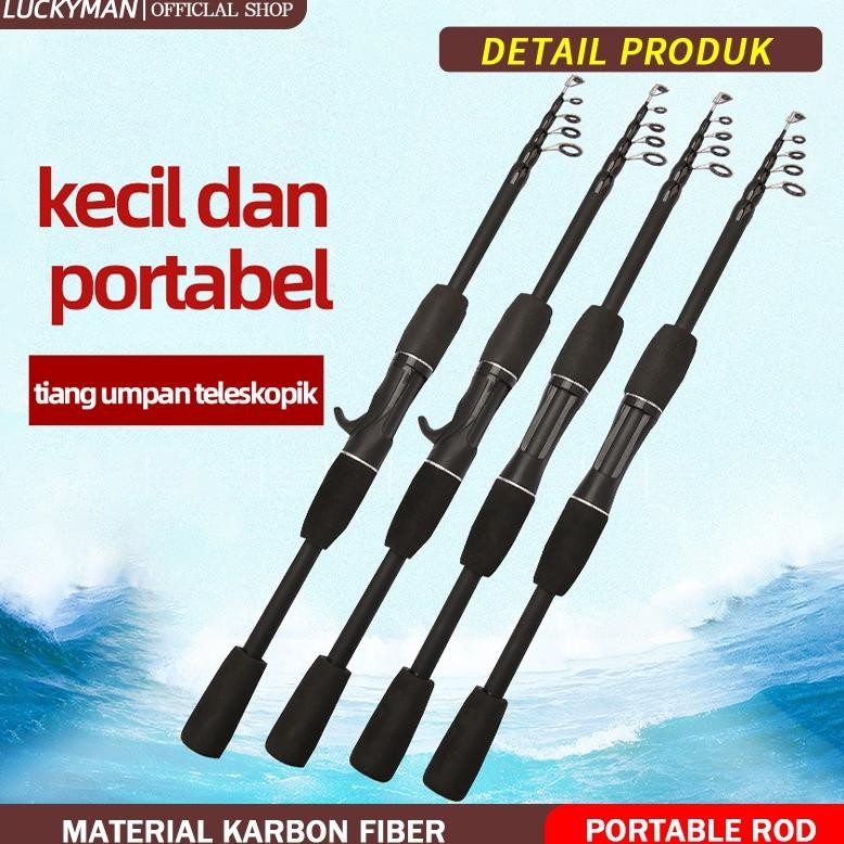 Keuntungan Promosi Set Murah Joran Pancing Berongga Serat Karbon Set Reel Pancing Spin Casting
