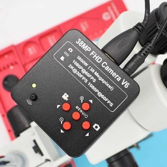 

Kamera Mikroskop Industrial Magnifier Full HD 38MP 2K - V6 Kualitas Original