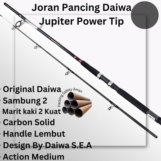

Terlaris Joran Daiwa Jupiter Power Tip 210Cm Carbon Solid Kuat Hingga 20Lbs