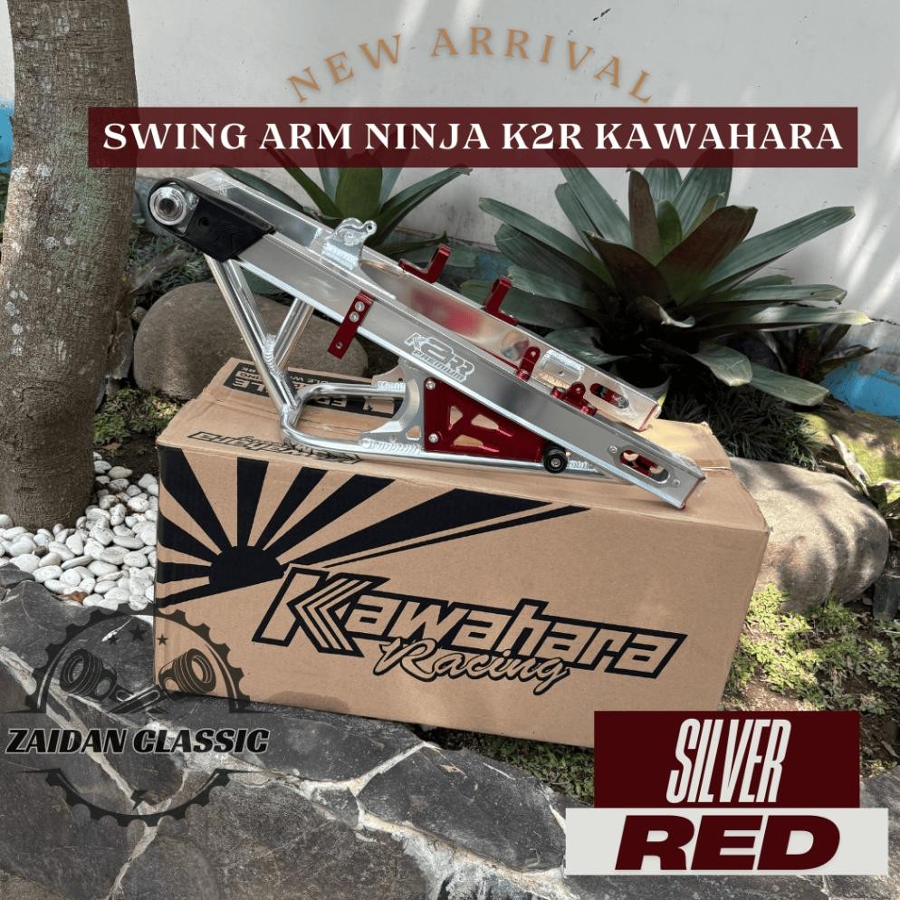 Swing Arm Ninja K2R Kawahara Racing CNC RR KRR Ninja 150 Set Karet Arm