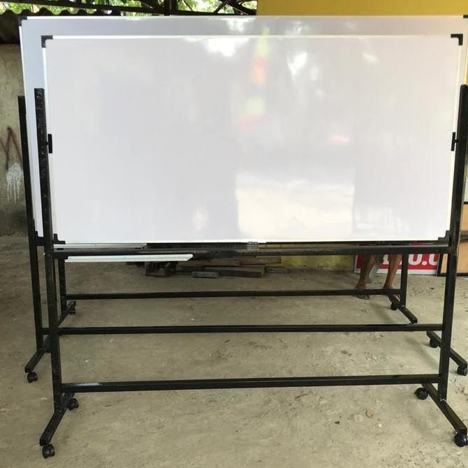 

whiteboard standing 120x240 double face Kualitas Original