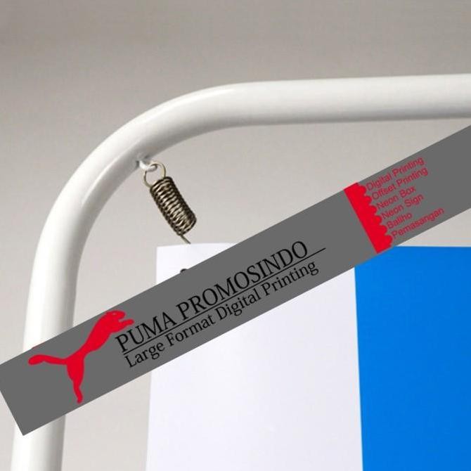 

Tripod display/door frame stand/ uk 80x180 plus printing dua sisi Kualitas Original