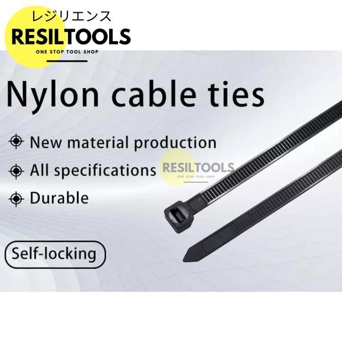 

100 buah Kabel Tis Nylon 9 mm x 72 cm Anti UV Pengikat Ties Outdoor Kualitas Original