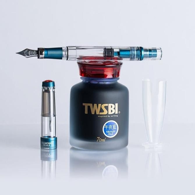 

TWSBI Diamond 580ALR Prussian Blue Fountain Pen Kualitas Original