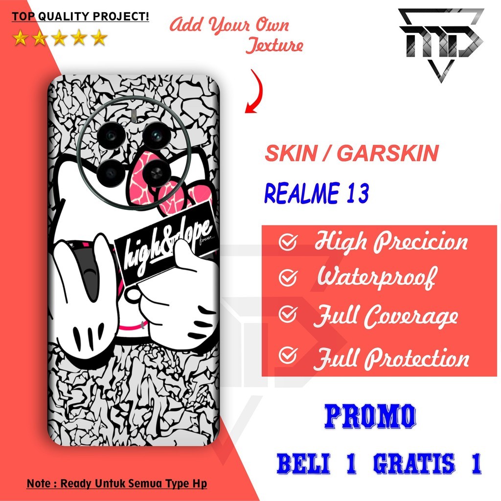 

Terlaris Presisi Realme 13 Pro Casing/Stiker Panel Vynil Bisa Custom Dan COD