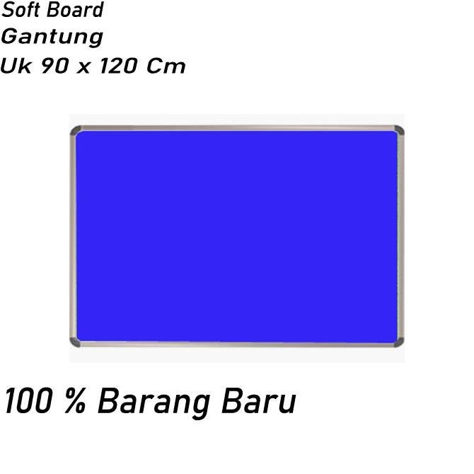 

Papan Mading / Softboard Bludru sakana 90 x 120 cm Gantung Kualitas Original