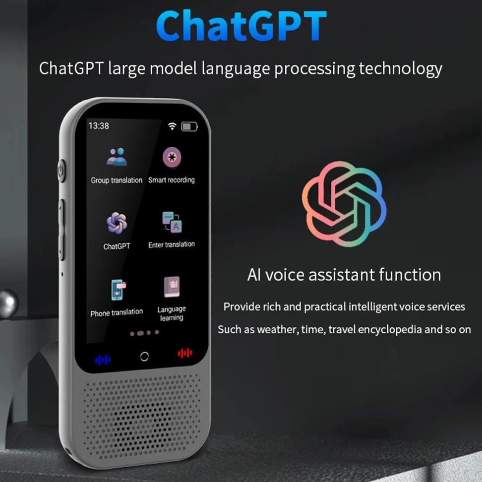 

The S80Pro portable intelligent translator has 138 language speech translation to take with you when traveling abroad