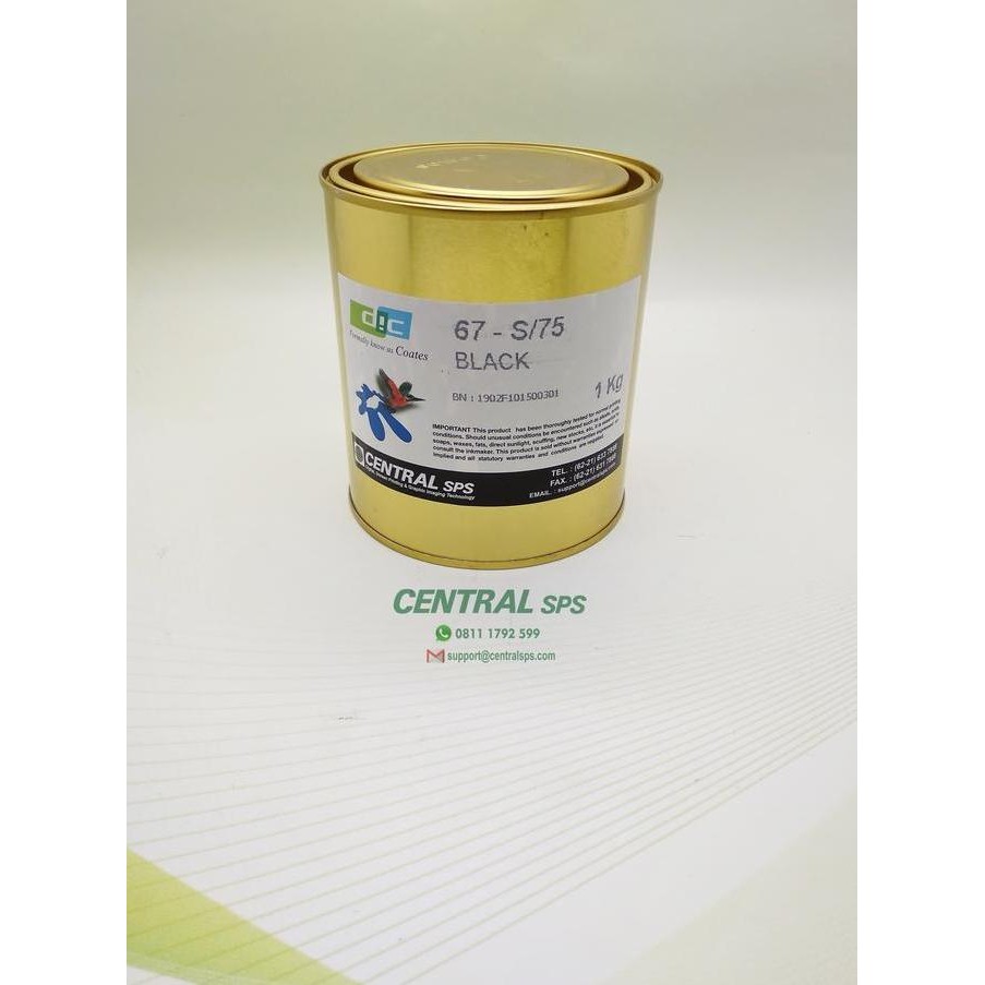 

tinta coates 67-S/75 black Kualitas Original