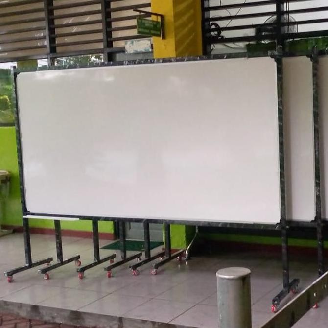 

whiteboard standing double face 120 x 240 nonmagnet Kualitas Original