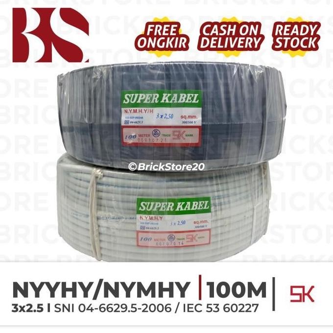 Kabel Nyyhy Super 3X2.5 Serabut 3 X 2.5 100M 100Meter