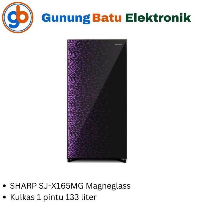 Tersedia Kulkas 1 pintu Sharp SJ X165MG / Lemari es Sharp SJX165 SJ-X165MG