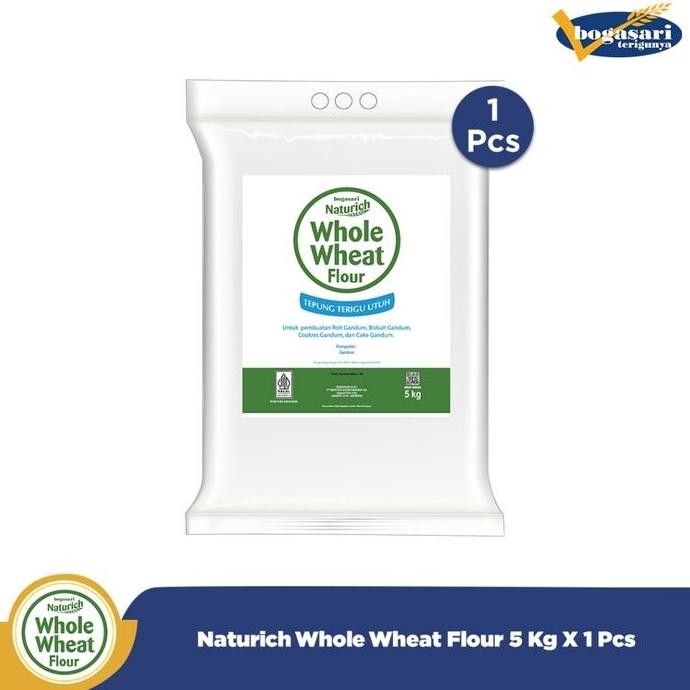 

Terlaris Bogasari Naturich Whole Wheat Flour 5 Kg