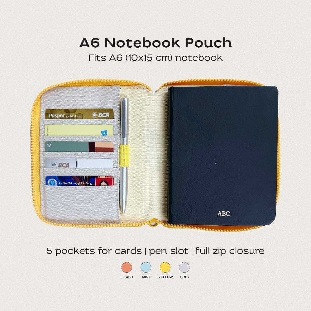

LINDU Papermark A6 Notebook Pouch with Zipper